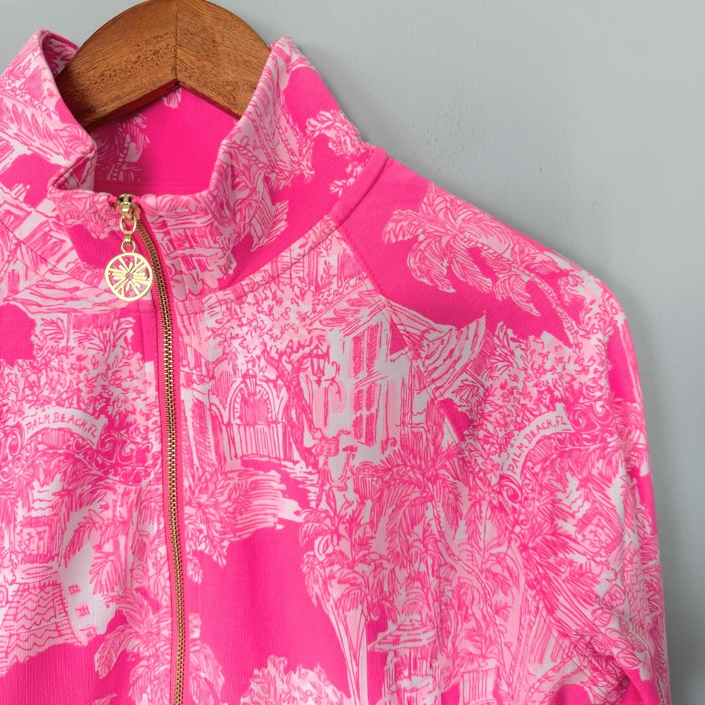 Lilly Pulitzer Roxie Pink Pb Anniversary Toile UPF 50+ Skipper Popover size XS - Picture 4 of 12